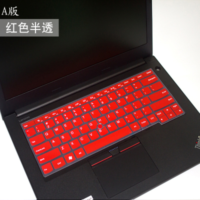 联想thinkpads22018款news3笔记本键盘保护膜t480r480翼14480e480490贴e4|半透大红