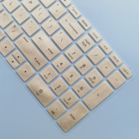 惠普光影精灵6/5代键盘膜15.6英寸星15s青春版系列笔记本电脑保护贴膜dy0003tx防尘罩高清磨砂屏幕贴|半透金色