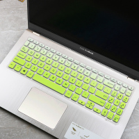 华硕vivobook15s键盘膜v5000笔记本电脑x512保护套顽石y5200ub/y5100全覆盖灵耀s|渐变绿色