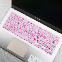 华硕vivobook15s键盘膜v5000笔记本电脑x512保护套顽石y5200ub/y5100全覆盖灵耀s|粉色小熊