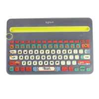 罗技专用 k380 k480 台式机键盘保护膜 无线 笔记本蓝牙膜贴罩套|(全覆盖版本)K480-福气键盘膜