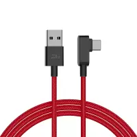紫米弯头type-c数据线适用于华为红米k30小米8/9/10 pro游戏吃鸡充电器线1.5米tpc-c便携编织线