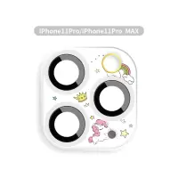 iphone11镜头膜圈可爱卡通苹果11promax后摄|苹果11pro/11promax★白底独角兽★[全覆盖镜头膜]