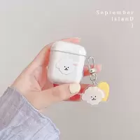 可爱狗狗airpods pro保护套3代情侣壳苹果蓝牙耳机套2代透明软壳