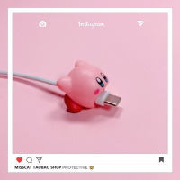 苹果小米安卓vivo华为oppo数据线保护套咬手机充电器头防折断耳机|通用款趴数据线套卡比