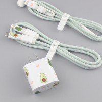适用于苹果18w快充电器贴纸保护绳11pro max数据线保护套耳机缠绕