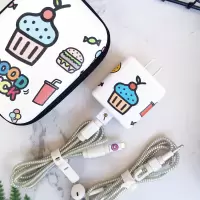 oppo reno4 ace2 pro数据线保护套65w闪充充电器贴纸耳机缠绕线绳