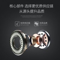 电脑耳机入耳式双插头台式机2米加长线3米带麦克风声卡监听超长主播话筒耳塞耳麦专用笔记本二合一有线无