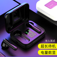 蓝牙耳机半入耳式双耳真无线超长待机续航带数显屏听歌高音质运动安卓通用适用oppo苹果vivo华为小米不入耳塞