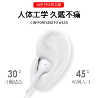 苹果7/8/7p/8p耳机线控iphonexs/xr/11pro/max扁头入耳式耳塞运动高音质通用