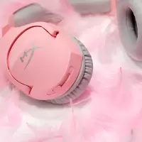hyperx stinger毒刺幸运粉可爱头戴式有线女生电竞游戏耳机