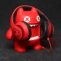 魔鬼猫音魔耳机头戴式 电脑游戏吃鸡手机耳麦 重低音音乐带话筒降噪运动跑步hifi 通用男女生