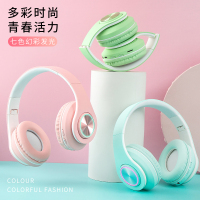 头戴式无线蓝牙运动耳机手机电脑通用耳麦音乐吃鸡插卡游戏男女生款可爱韩版潮跑步重低音全包耳降噪