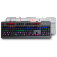 gk500混彩背光游戏机械键盘复古朋克键帽黑轴青轴茶轴红轴有线外接键盘台式笔记本电脑办公家用104键电竞