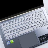 适用于宏碁acer新蜂鸟fun2020 14寸十代i5笔记本电脑键盘保护膜垫|半透银色-买1送1