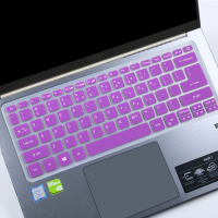 适用于宏碁acer新蜂鸟fun2020 14寸十代i5笔记本电脑键盘保护膜垫|半透紫色-买1送1