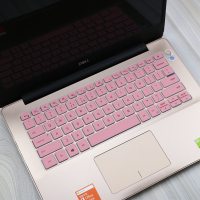 戴尔灵越5390笔记本键盘保护膜14寸燃5000fit电脑防尘罩54935498549074907391透明|半透粉色