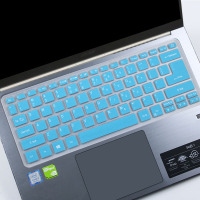 适用于宏碁acer新蜂鸟fun2020 14寸十代i5笔记本电脑键盘保护膜垫|半透浅蓝-买1送1