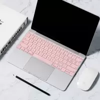 macbookpro键盘膜苹果电脑13.3寸air笔记本13贴膜12保护膜15mac|【透光版蔷薇粉功能快捷】请备注型号