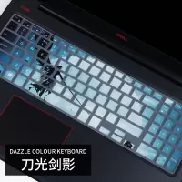 dell戴尔g7游匣g5笔记本g3电脑键盘膜15.6寸全覆盖保护贴膜7588创|戴尔彩绘键盘膜-刀光剑影[拍下留言型号]