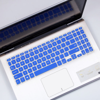 键盘保护膜适用于15.6寸华硕vivobook15s笔记本顽石六代fl8700f|半透蓝色[买1送1]