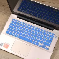 dell戴尔键盘膜适用于灵越14燃54885480笔记本贴燃7000按键套防尘罩|半透蓝色[买1送1]