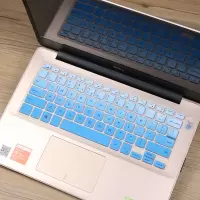 dell戴尔键盘膜适用于灵越14燃54885480笔记本贴燃7000按键套防尘罩|渐变蓝色[买1送1]