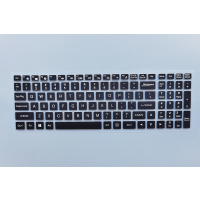 炫龙m7-e6s3 amd键盘膜防尘保护套15.6英寸笔记本电脑高清磨砂防反光抗蓝光防辐射护眼屏幕钢化贴膜|半透黑色