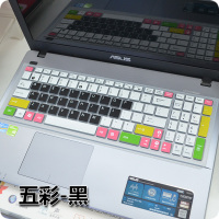 15.6寸笔记本电脑键盘保护贴膜fx50j顽石5代飞行堡垒fl8000u|多彩半透黑