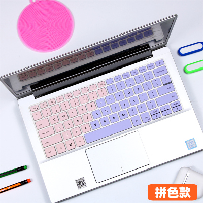 适用dell戴尔灵越7490键盘膜14笔记本5000fit电脑5498键盘5490十|拼色款[买1送1]