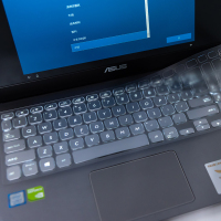 华硕灵耀s2代键盘膜14寸15.6顽石fl|灵耀S2代S5300/vivobook15/顽石fl8700fj(纳米硅胶)