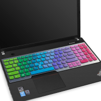 笔记本键盘膜适用15.6寸联想thinkpad保护e560贴e550防尘e531罩e570全覆盖e530c|彩虹色