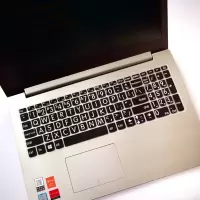 联想v15小新潮5000键盘膜15.6寸笔记本电脑保护潮ideapad340c防尘罩小新air|硅胶-大字版黑