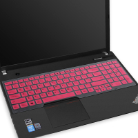 笔记本键盘膜适用15.6寸联想thinkpad保护e560贴e550防尘e531罩e570全覆盖e530c|半透粉色