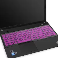 笔记本键盘膜适用15.6寸联想thinkpad保护e560贴e550防尘e531罩e570全覆盖e530c|半透紫色