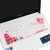 笔记本键盘膜适用华硕u4000电脑a456u全覆盖r414u保护e403n贴a480u防尘罩透明a441u|新款玫瑰