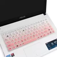 笔记本键盘膜适用华硕u4000电脑a456u全覆盖r414u保护e403n贴a480u防尘罩透明a441u|粉色渐变