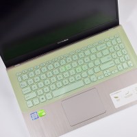 联想华硕戴尔hp小米苹果acer神舟战神电脑键盘保护贴膜15.6通用型14英寸13.3笔记本|[15-17寸两片装]绿色