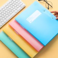 a3书夹子试卷夹高中小学生用收纳袋多功能大容量资料册彩色小清新