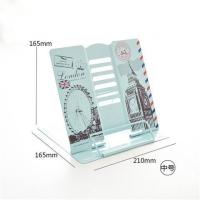 卡通防近视多功能看书架金属书立学生儿童书夹书靠书档阅读架|金色中号伦敦天蓝色