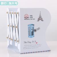 可伸缩书立架折叠书夹书靠书挡书架板易大中号学生创中生桌|旅行-电话亭(加大号)
