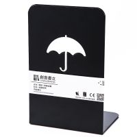书立架学生韩版桌上书夹书靠可爱简约书立清新创意办公挡书板加厚|纯雨伞-黑色一对