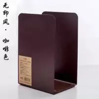 书立架桌面学生儿童书夹靠书架书档创意挡板高中生简易夹简约可爱|L型-咖啡-4片装