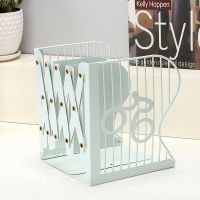 新款书立架伸缩创意高中学生简约桌上立书架收纳折叠书夹书靠书立|6266铁艺伸缩书立-先锋者-绿色