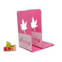 送同款镂空卡通书立金属学生书架铁书立创意收纳|红色枫叶(两片装) 送一对枫叶自行车