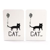 书立加厚创意高中学生桌面书夹书靠挡书板金属书立架|Luck喵0959气球猫 4片装送礼物