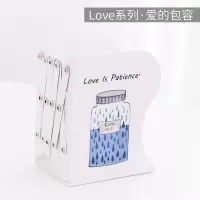 可伸缩书立架创意学生用书架书夹简易桌上折叠书籍收纳挡板ins风|爱的包容[加大号]