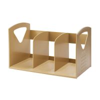 书架学生书立ins文件收纳架简易学生桌上多层ps文件框书夹桌面架|姜色 收藏店铺优先发货