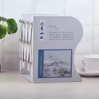 伸缩书立架简易折叠收纳书夹简约高中学生用创意课桌书架书靠书挡|诗意山水-滕王阁诗