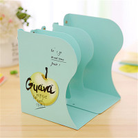 可伸缩书立架中号折叠书夹书靠书挡书立三栏大号学生卡通创意加厚|水果苹果